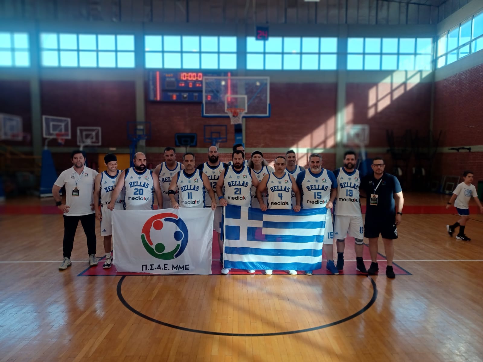 Η συμμετοχή της ομάδας 40+ του Π.Σ.Α.Ε. ΜΜΕ στη 2η αγωνιστική του Πανευρωπαϊκού Πρωταθλήματος Μπάσκετ Βετεράνων